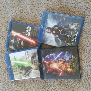 8 Star Wars Blue Ray movies